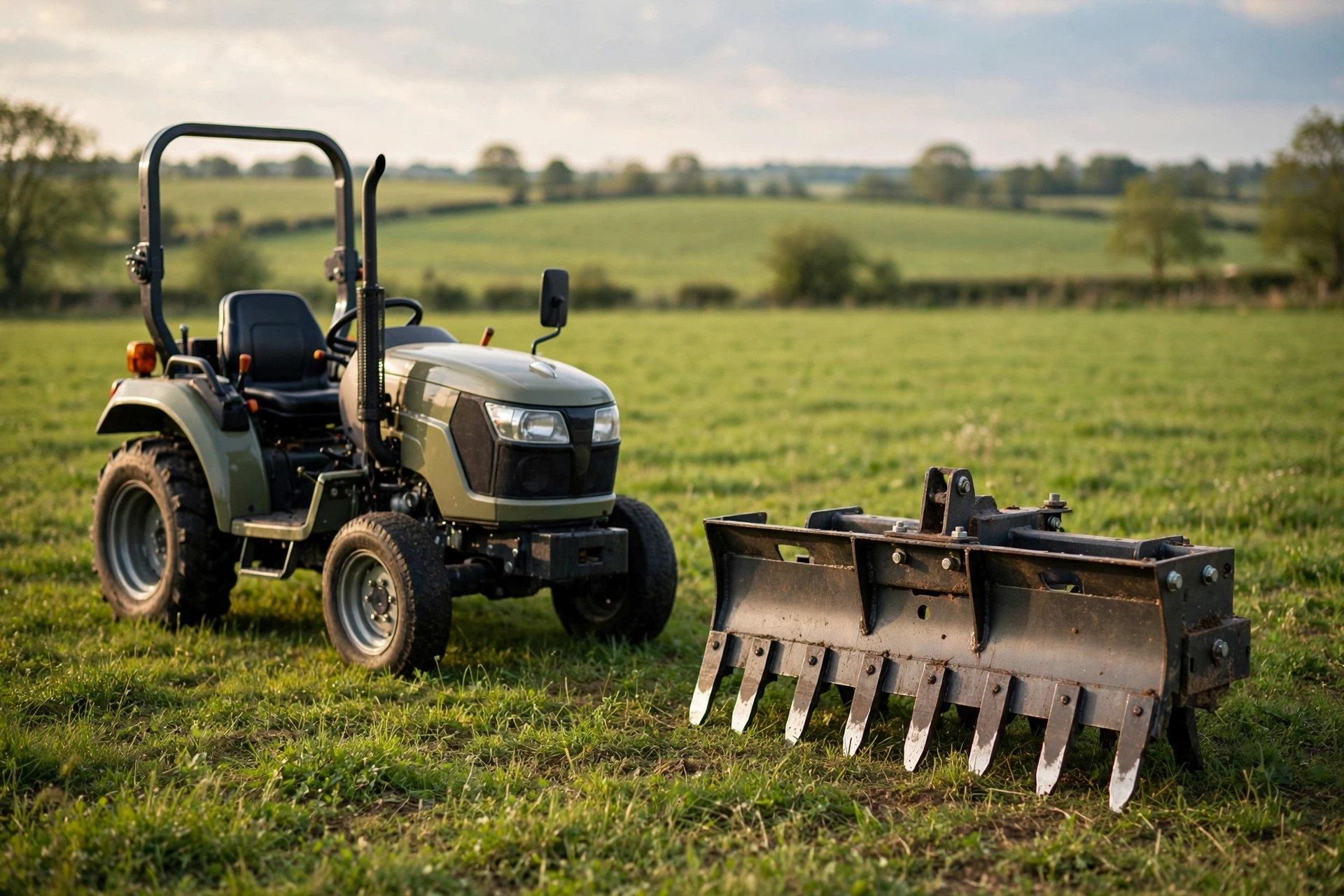 box blade with scarifier shanks